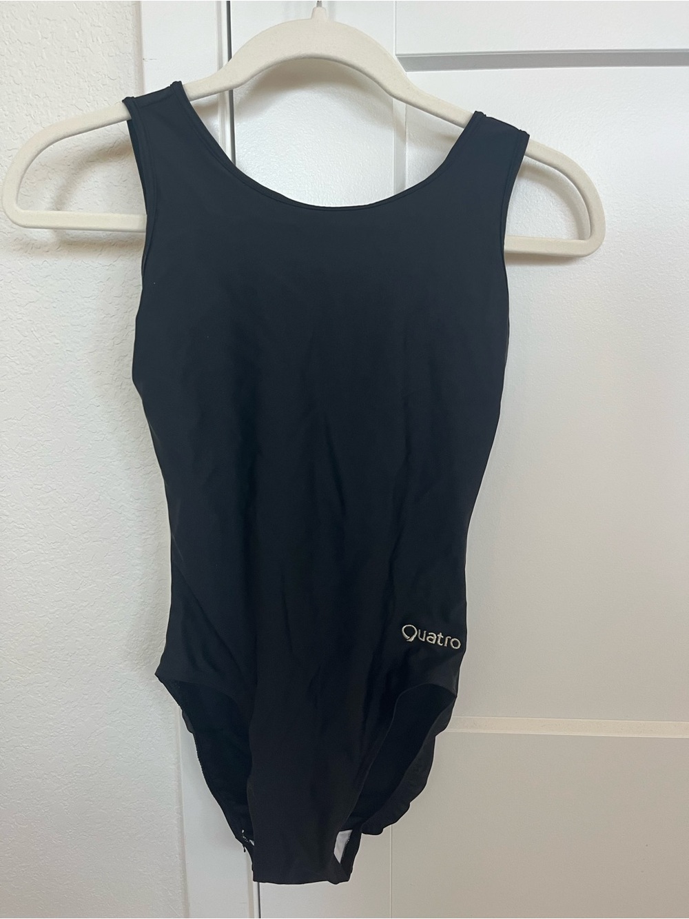 Women's Quatro Black Leotard Medium